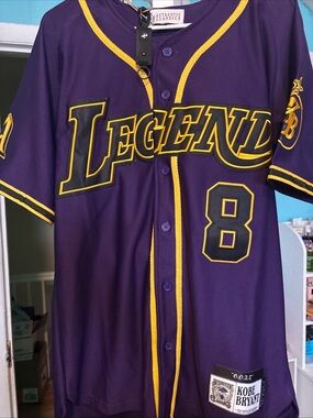 Kobe Bryant Purple Legends Baseball Jersey